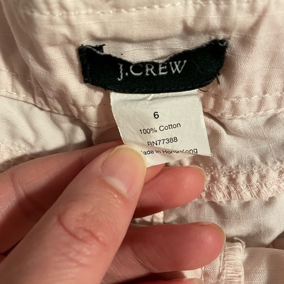 Women’s J Crew blush pink cotton cargo skirt size 6 - Picture 4 of 4